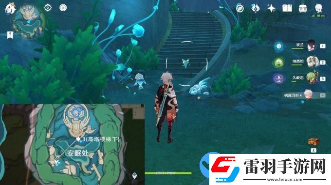 原神4.0版本枫丹6个跟随光标宝箱