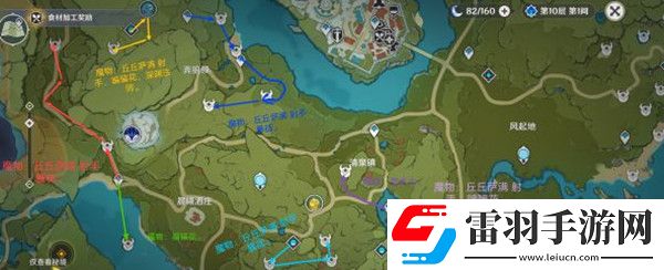原神2.0版本全图刷怪路线攻略大全