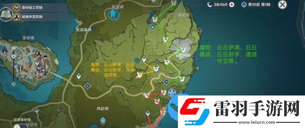 原神2.0版本全图刷怪路线攻略大全