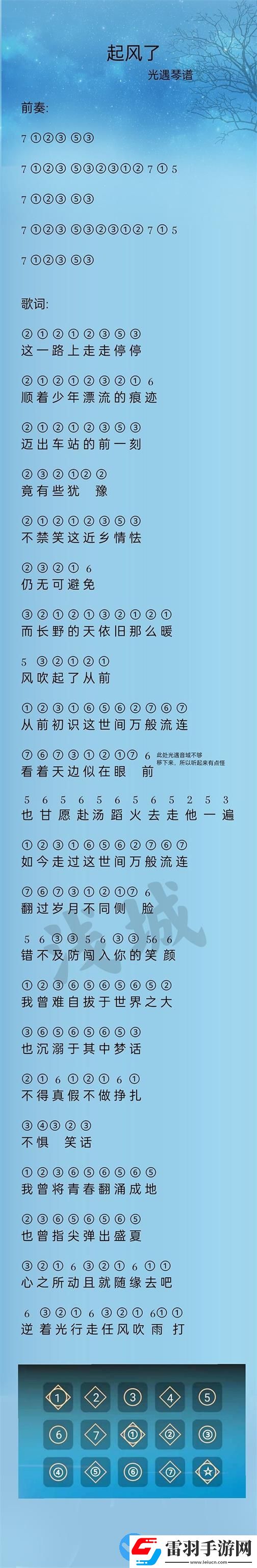 第五人格钢琴谱数字版