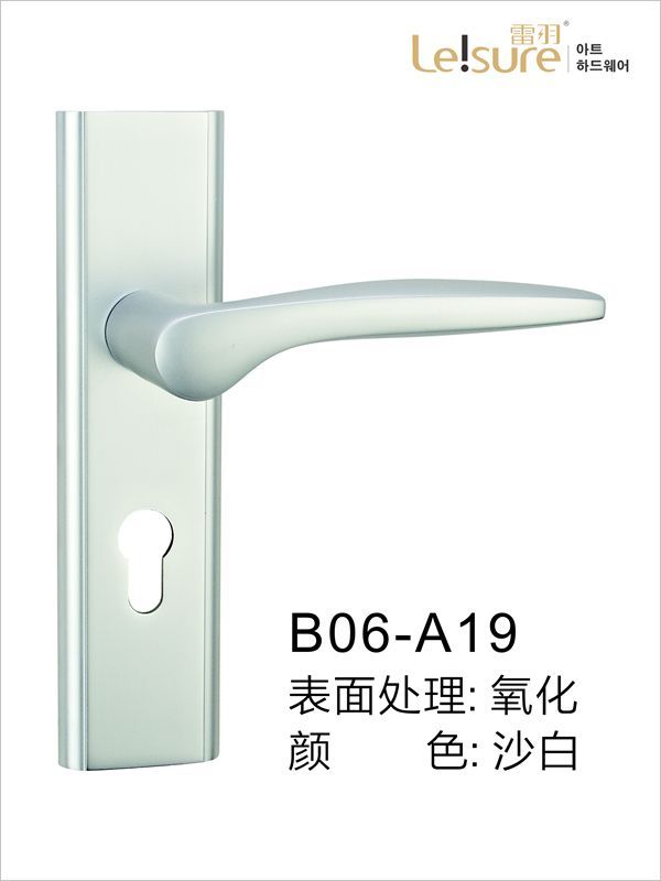 B06-A19面板式苹果铝执手门锁