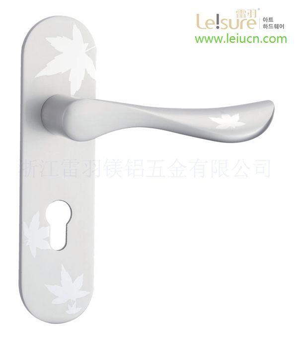 韩版欧式1-瓷白款铝合金门锁